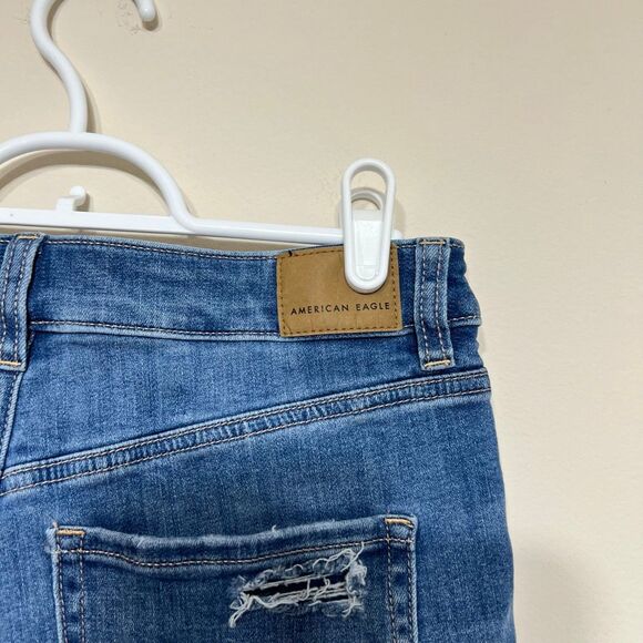 American Eagle Super High Rise Shortie Shorts 4 Women - Picture 2 of 7